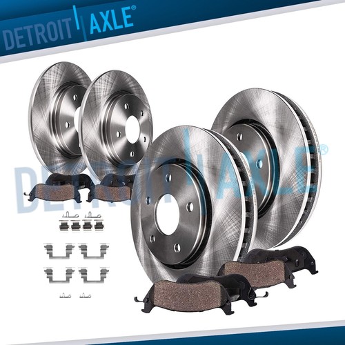 Front rear rotors brakes pads - brakes,
